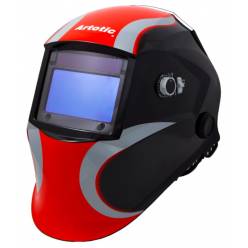 Сварочная маска-хамелеон ARTOTIC SUN7B чёрно-красный (3 наружных и 1 внутренняя слюда в комплекте)