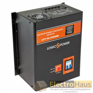 Стабилизатор напряжения релейный LogicPower LPT-W-5000RD BLACK (3500W)