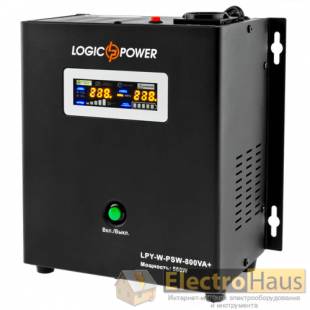 ИБП с правильной синусоидой LOGIC POWER LPY- W - PSW-800VA+ (560Вт) 5A/15A, 12В